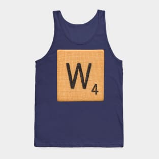 Scrabble Tile 'W' Tank Top